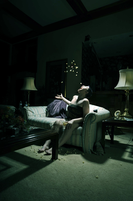 Female model photo shoot of Brooke Vandever in My living room... Overland Park, KS