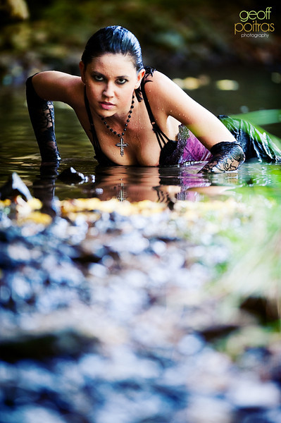 Female model photo shoot of K-Lynn by G Poitras Photography in Waterfall!!