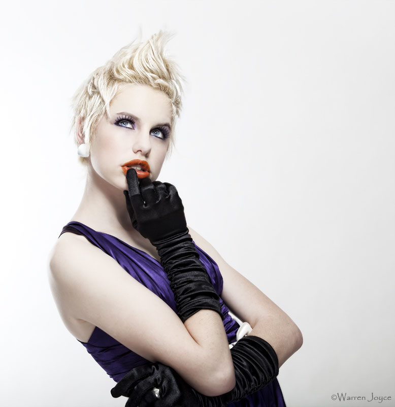 Female model photo shoot of Allegra Keogh by Warren Joyce, makeup by Modus Vivendi Studios