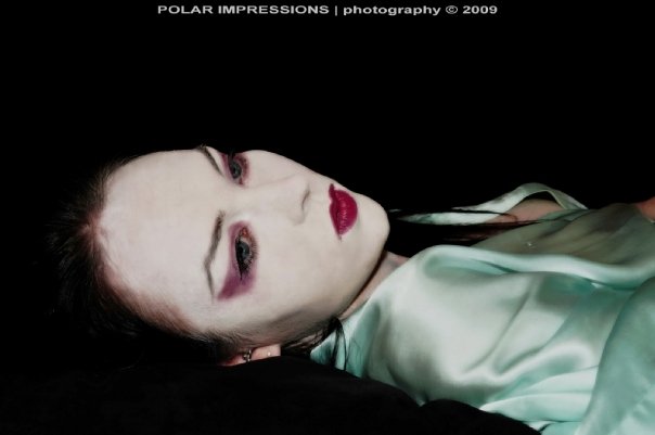 Female model photo shoot of Dead Cute Makeup Design and Dead Cute Model by Polar Impressions in Sydney