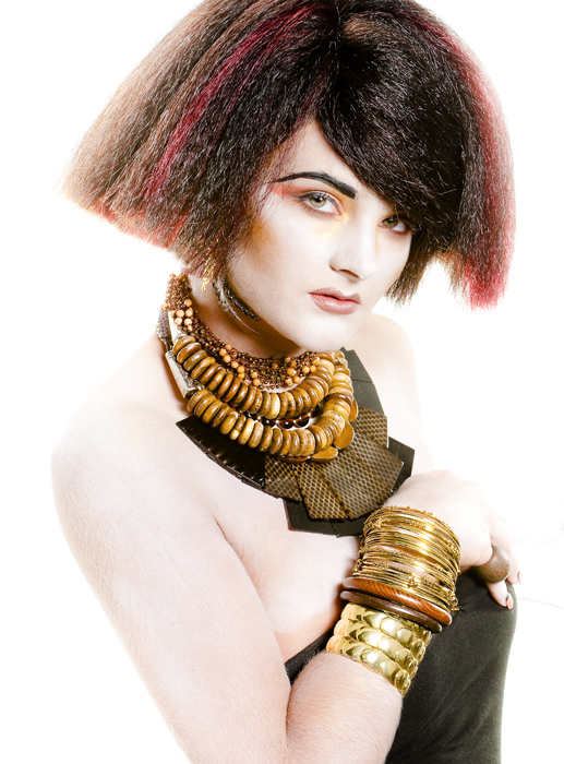 Female model photo shoot of - Penny Lane - by Elvis Savaria, makeup by DIA Mak