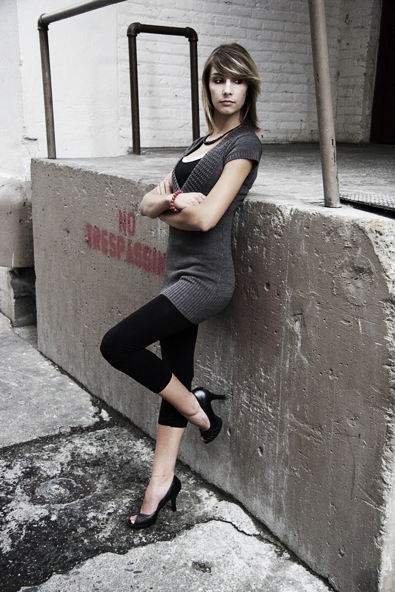 Female model photo shoot of Karly Nicole in Downtown Spokane