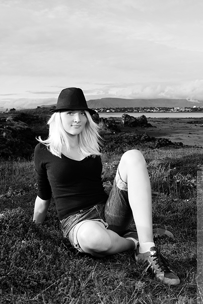 Female model photo shoot of Valerie Osk in Iceland