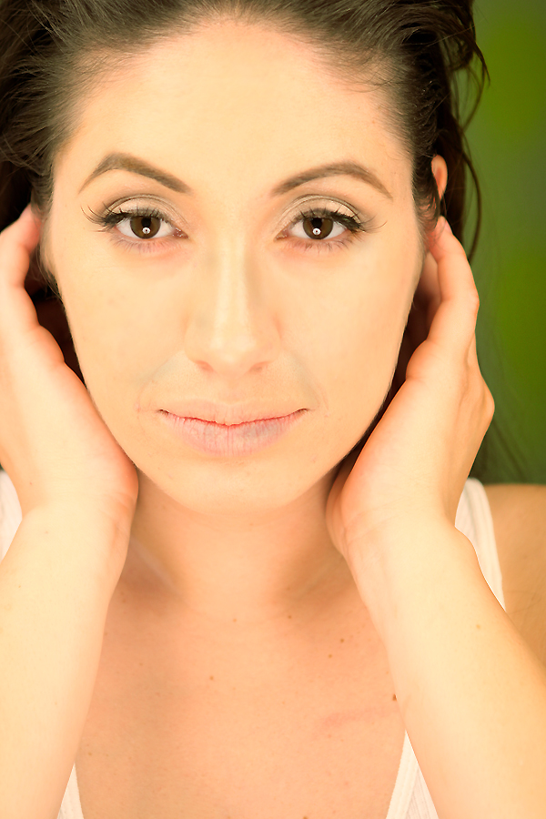 Female model photo shoot of Yova M by joeFER in Palmdale, CA, makeup by Fabiulus1 Hair N MakeUp