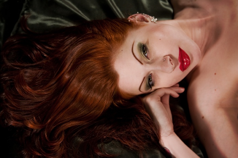Female model photo shoot of Mayday McGee by Brett Wyatt in Home Studio