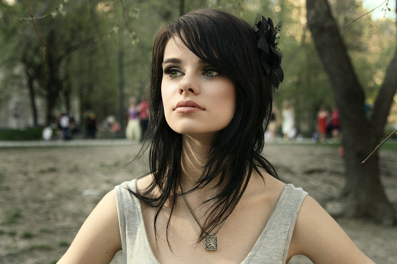 Female model photo shoot of Natasha Tsikuonova and jevee in central park