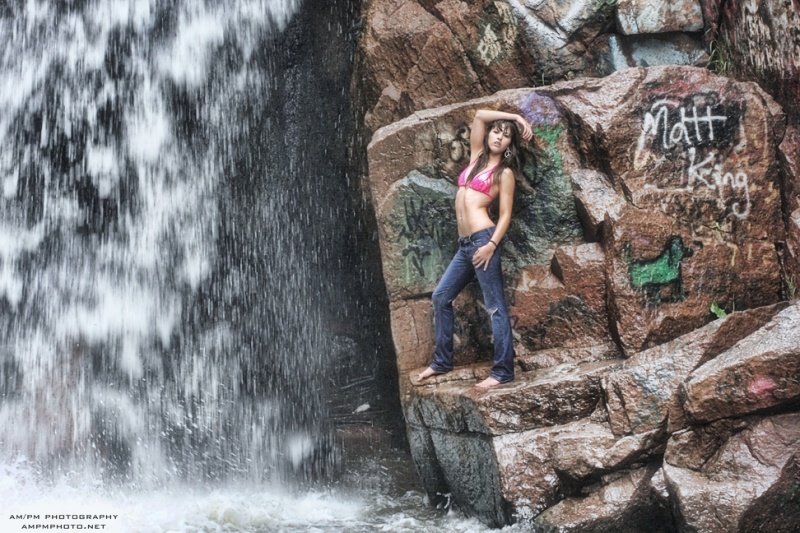 Female model photo shoot of McKenzie Rae in Graffiti Falls