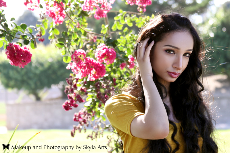 Female model photo shoot of Skyla Arts Photography and Adele Lilly in SoCal, makeup by Skyla Arts
