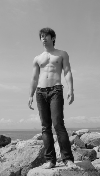 Male model photo shoot of Peter Vu in Seattle Waterfront