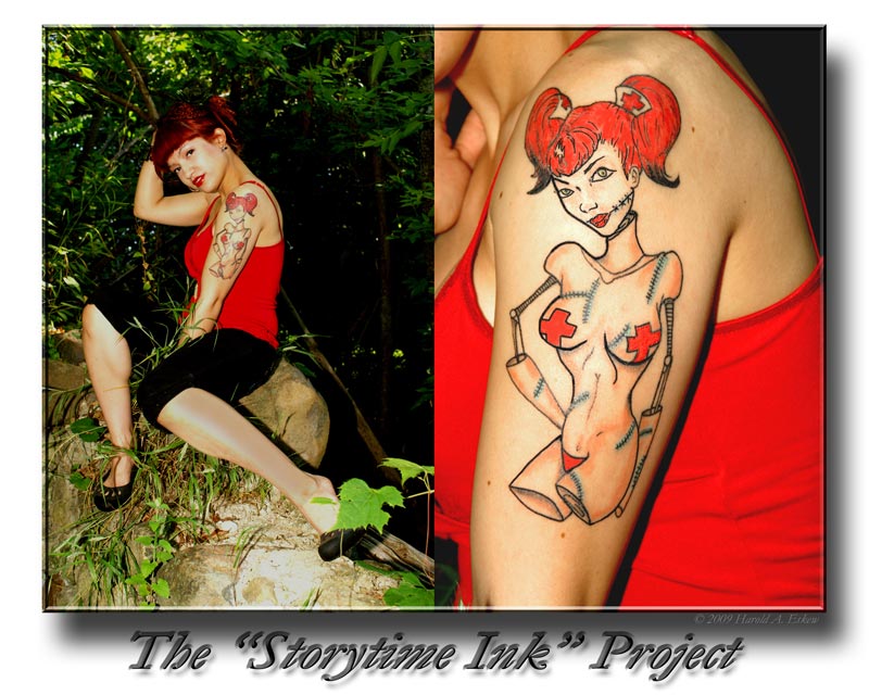 Male and Female model photo shoot of Storytime Ink Project and Lady Aphiria in Bolingbrook, IL