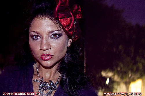 Female model photo shoot of EH Makeup in Rock Povera Fashion show