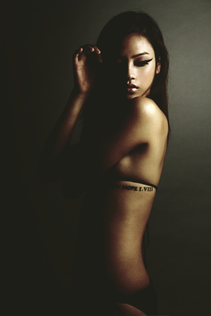 Female model photo shoot of Christine B Nguyen by Bluekanji Photography in Los Angeles, makeup by Pamela Crawford Inc