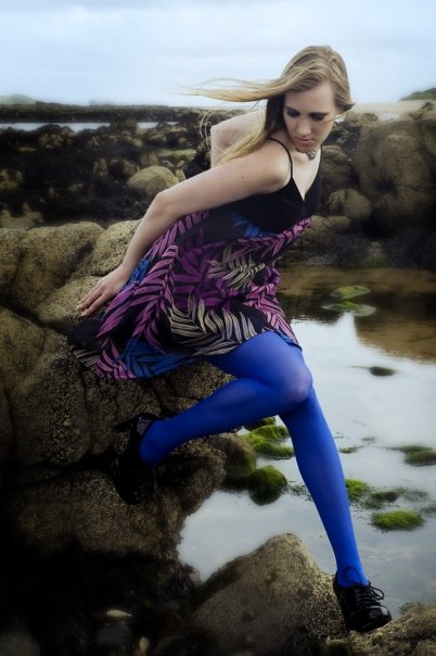 Female model photo shoot of Liisa S Mountain by Ania Mroczkowska in Yellowcraigs Beach