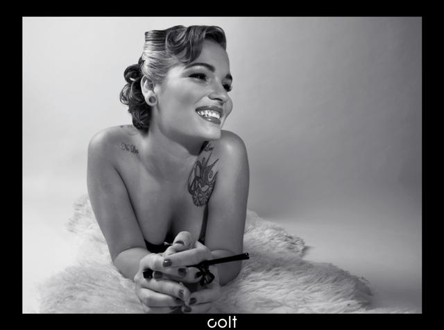 Female model photo shoot of Amanda Caldwell in Colt @ the Digital Machine Shop