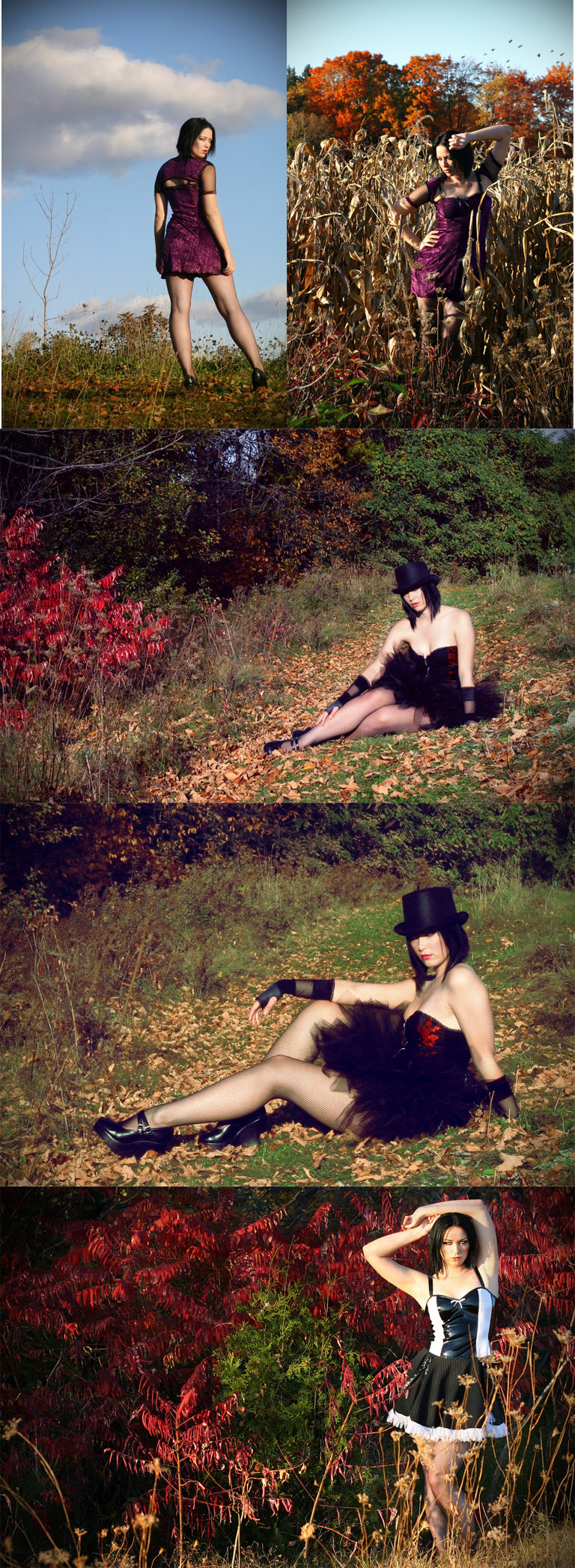 Female model photo shoot of Samantha Barnum and Heather Doyle in Aurora, Ontario, wardrobe styled by Dark Destiny Designs