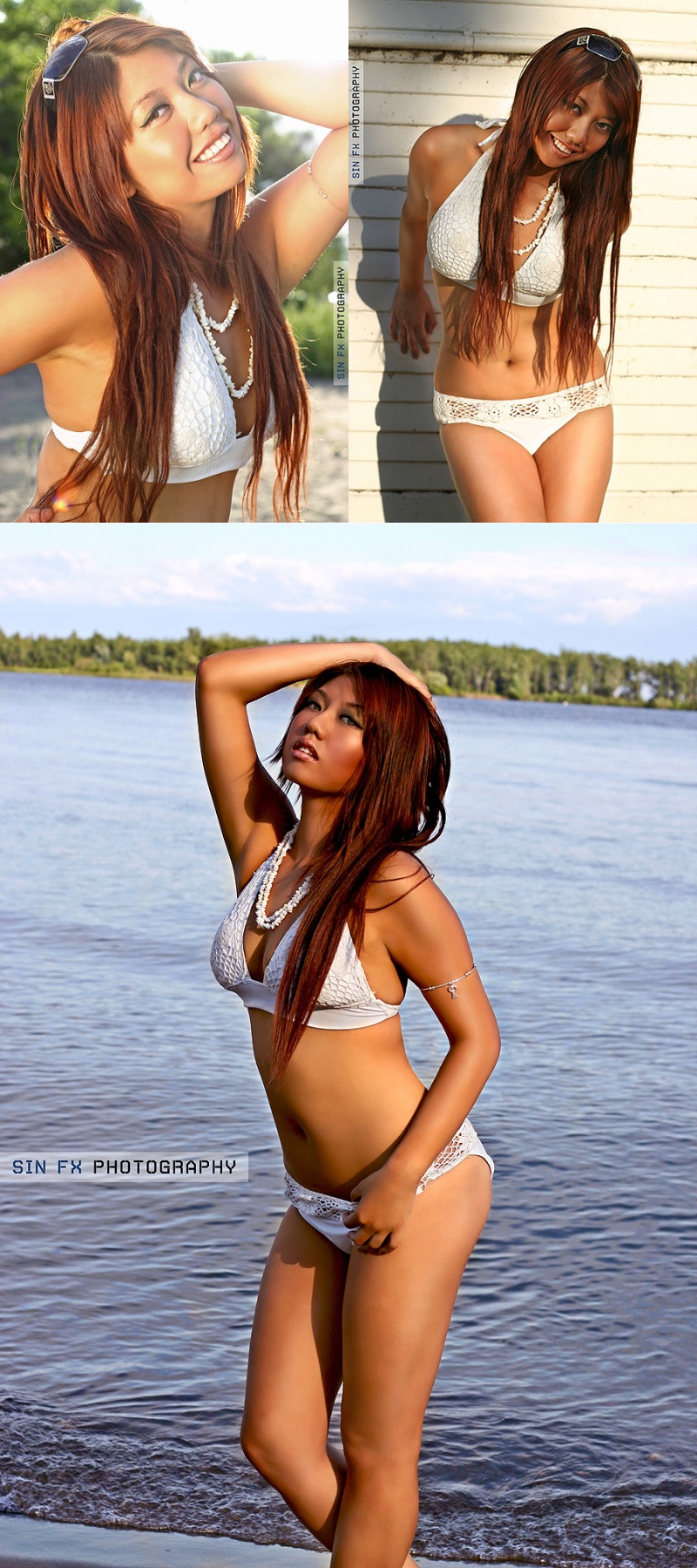 Female model photo shoot of Jina B and Brittany Kirsten by SIN-DESIGN in Toronto Cherry Beach