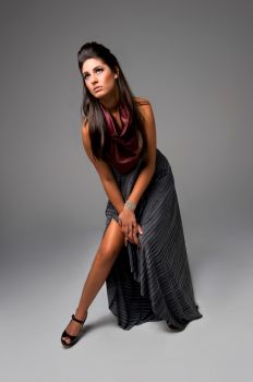 Female model photo shoot of Adriana Paola , makeup by Shelley Giard MUA 