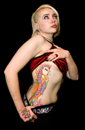 Female model photo shoot of Webilyn Trendois in miss tattoo