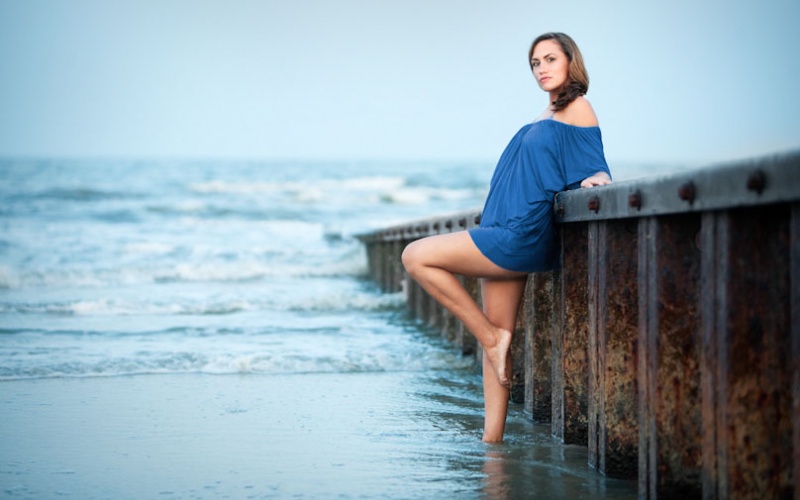 Female model photo shoot of Hayley Elias in Hunting Island Beach