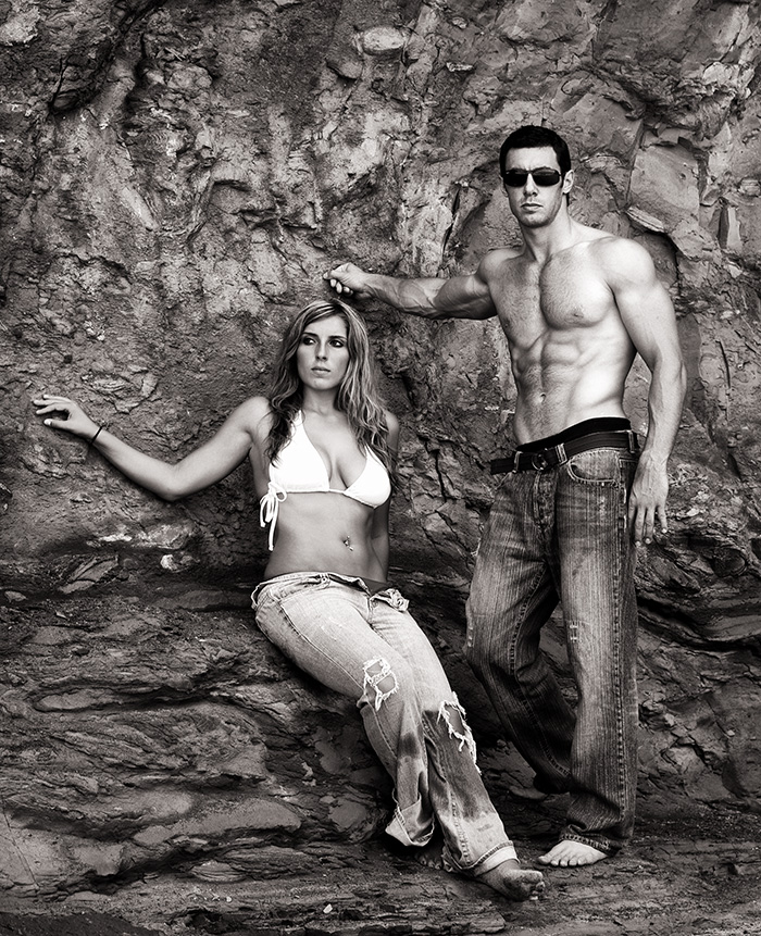 Male and Female model photo shoot of James Sidhu, -Sophia Marie- and Ten Eighty in san diego, ca