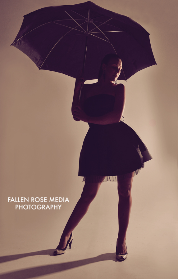 Female model photo shoot of christiejade by Fallen Rose Media in Studio, makeup by Loran B