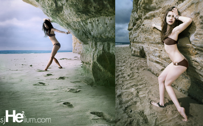 Female model photo shoot of Andrea Henneman and Marissa Chloe in San Gregorio Beach 