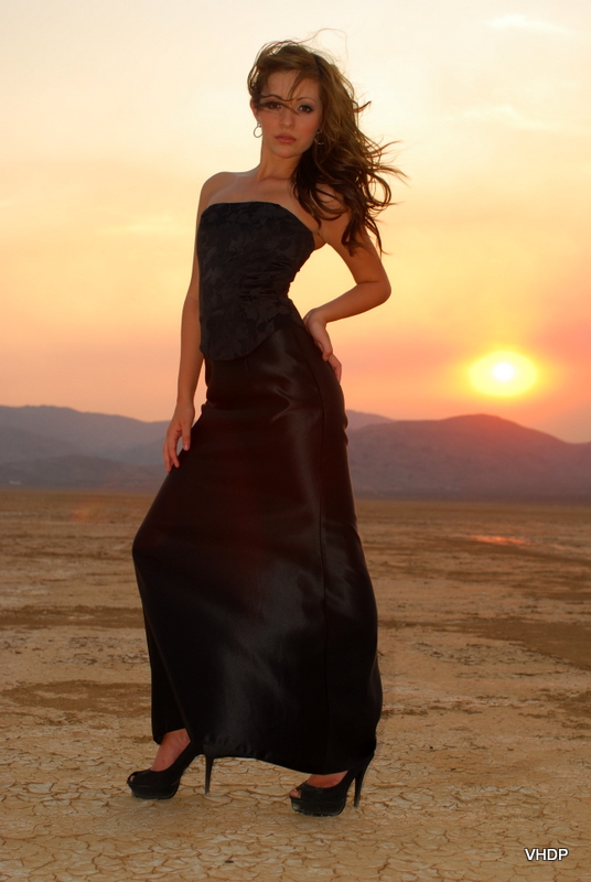 Male and Female model photo shoot of VH  and Alexis Nichole in California desert....., hair styled by CrystalRigby
