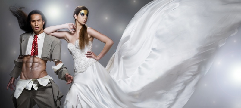 Male and Female model photo shoot of Michel Cupido and Jaquemijn, wardrobe styled by Sano Wardrobe Stylist, makeup by Sano Wahyudi