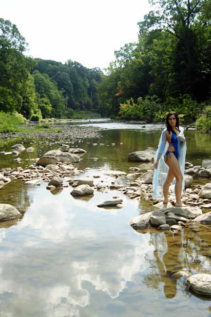 Male and Female model photo shoot of David Stein and Cassandra Fuentes in Chagrin River