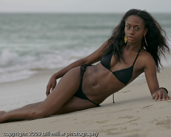 Male and Female model photo shoot of Bill Miller Photography and  Afi in south beach miami, fl
