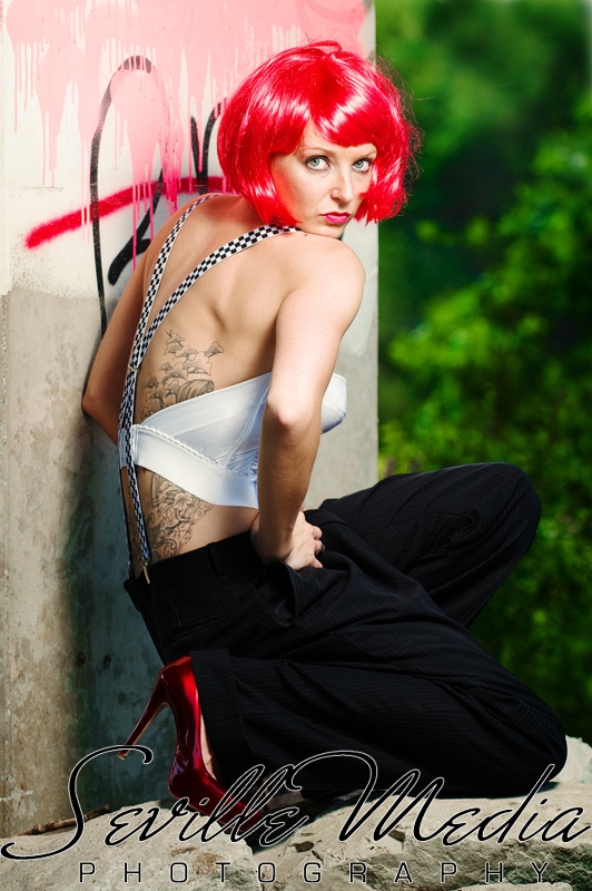 Female model photo shoot of Amy Al Haubrich in Bridge