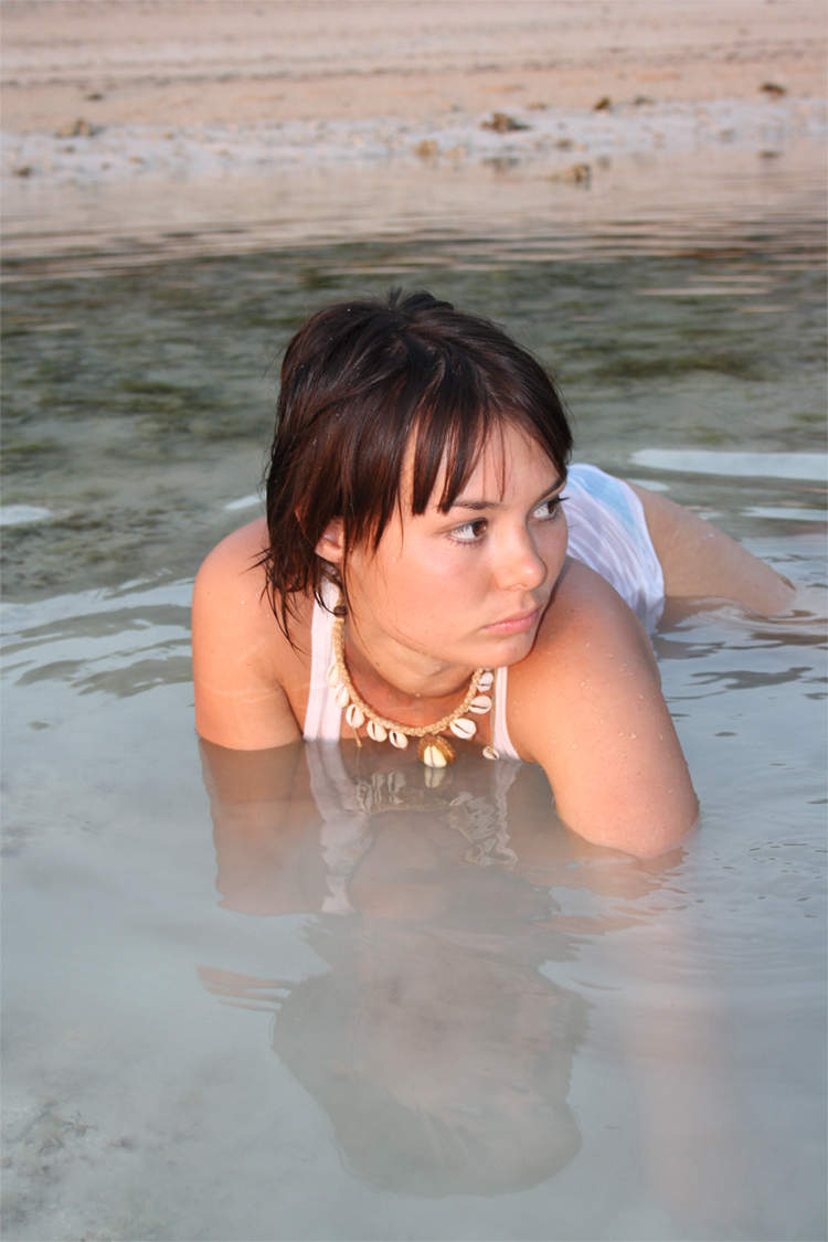 Female model photo shoot of Rebecca Bryant in gili islands, indonesia