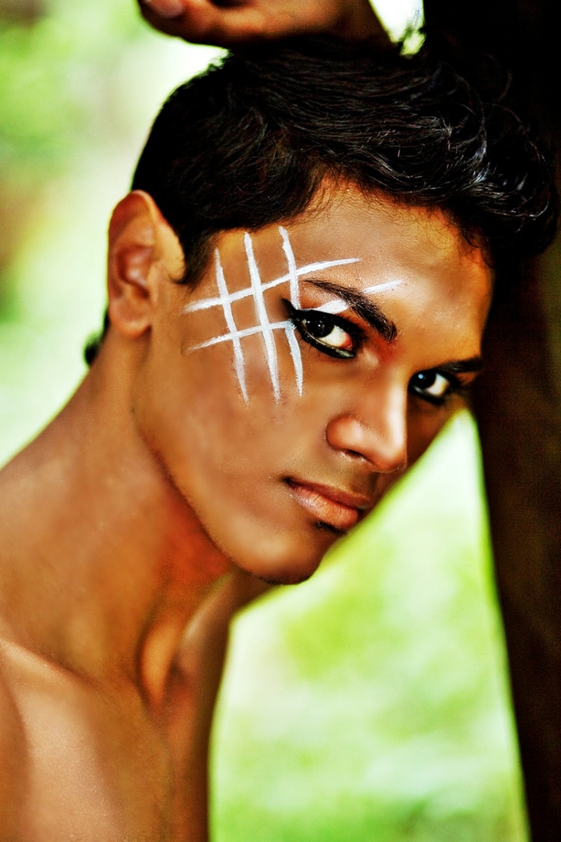 Male model photo shoot of Hariz in Botanical Gardens, makeup by Marieams Hands Art