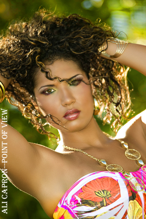 Female model photo shoot of Gabrielle Lillian by Theo Capron in Bahamas Paradise Island, makeup by BeautifulBrush