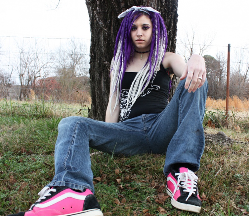 Female model photo shoot of OxiTrash in Fort Smith AR