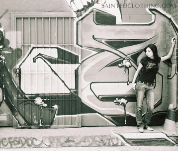 Female model photo shoot of Rosie Tran in Downtown L.A.