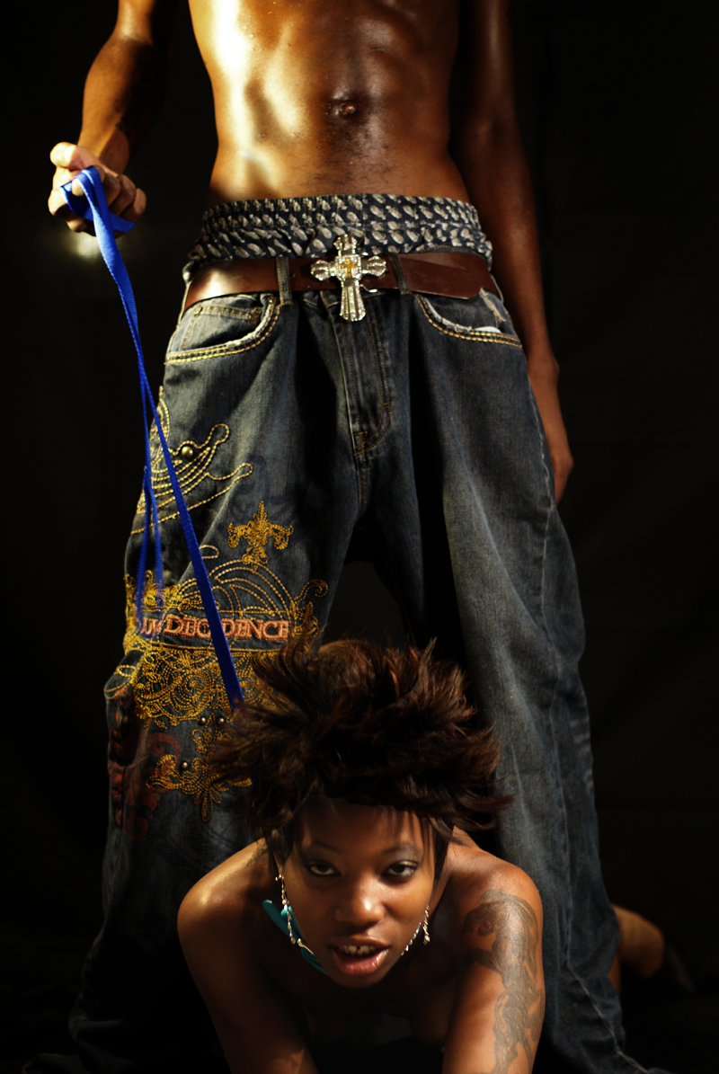Male and Female model photo shoot of IsaacMitchellEvolution and DANAALYC in Lithonia- My make-shift studio