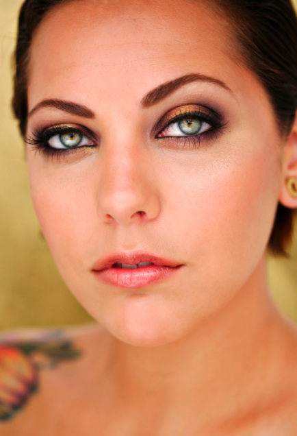 Female model photo shoot of Shana B Street in Los Angeles, California, makeup by Renee Saia