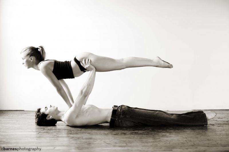 Female and Male model photo shoot of Lacey Adams and August Holzapfel in Charles' Studio