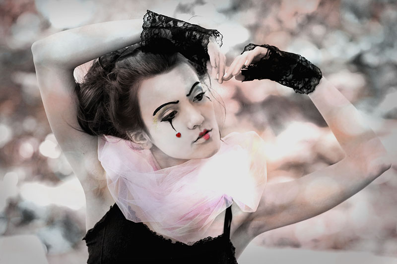 Female model photo shoot of Xanadu Nox by Eblis Images, makeup by Rosanne MUA Photography