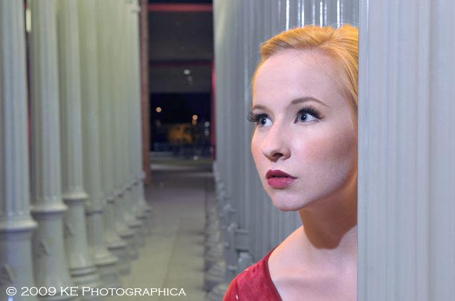 Male and Female model photo shoot of Kerja Eytina and MK Wiles in LACMA - Los Angeles, CA
