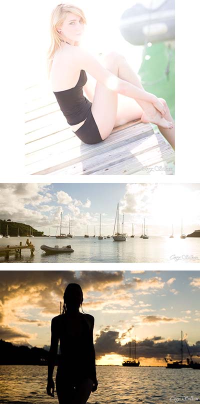 Male and Female model photo shoot of Cory Silken and Me Myself and I in Antigua