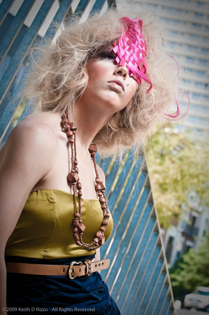 Female model photo shoot of vet hair and makeup in austin