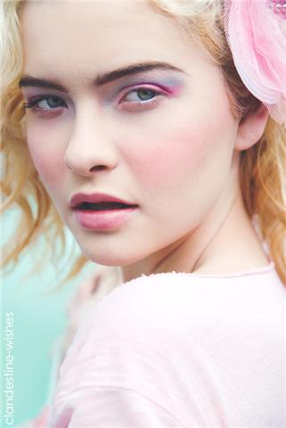 Female model photo shoot of Hannah Rowlands by Shauna Phoon in Luna Park -Melbourne, makeup by Phoebe Phillips-