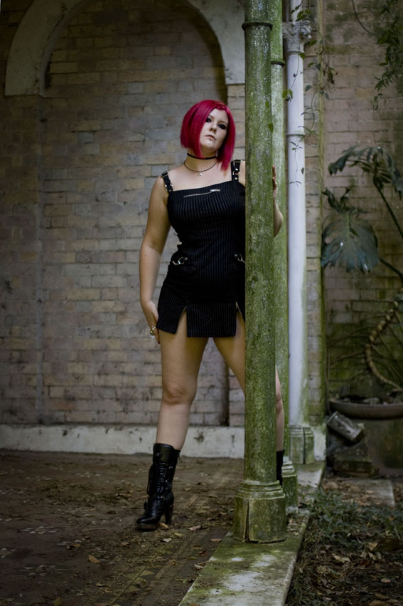 Female model photo shoot of Elektra Starr by TERRYBLE