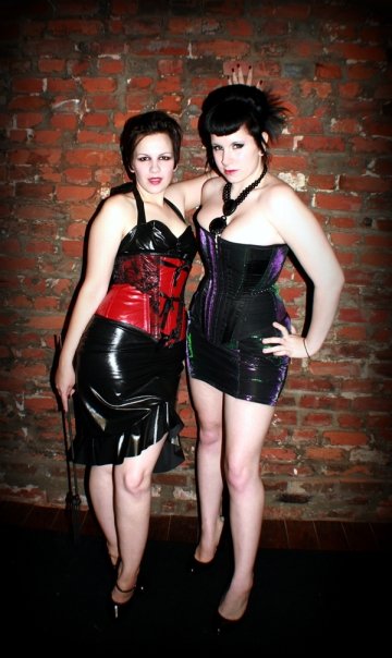 Female model photo shoot of Molly-Montgomery and Dolly De Maul, clothing designed by Monkey Wrench Clothing