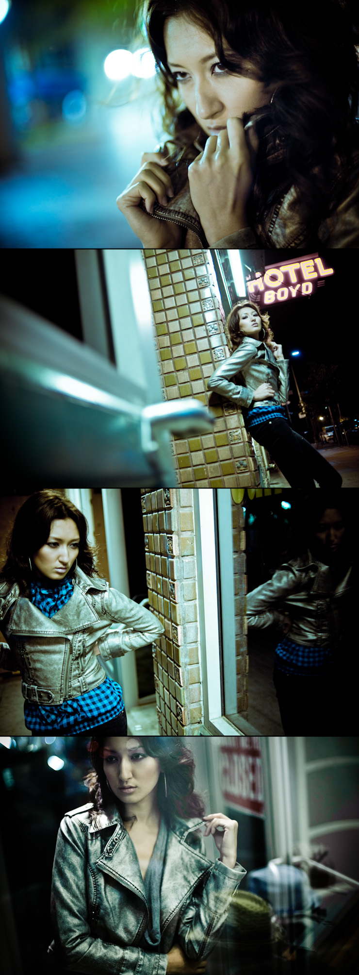 Female model photo shoot of Sascha by Haoyuan Ren in SF downtown