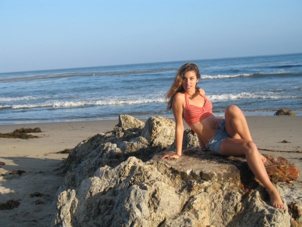 Female model photo shoot of Madeline Perez in Santa Barbara Beach