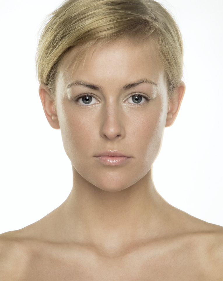 Female model photo shoot of Hros make up in studio April 2009