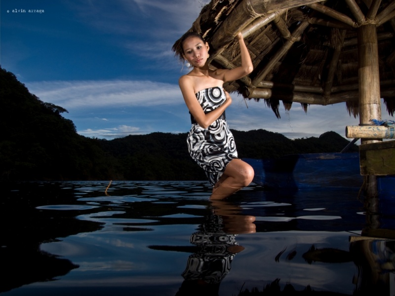 Male model photo shoot of alvinj88 in Lake Balinsasayao, Philippines